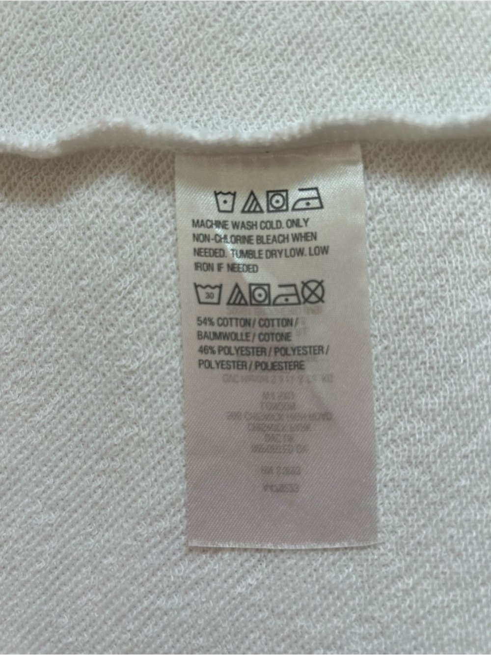 Susan Graver Weekend French Terry Multiples Shift Dress White Fringe Size XXS - Picture 7 of 9